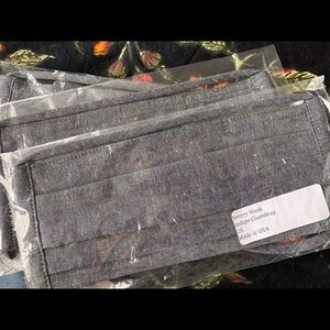 3 Cloth facemasks, individually wrapped